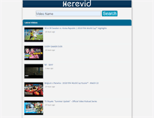 Tablet Screenshot of herevid.com